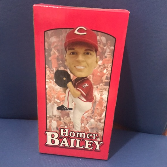 Homer Bailey Reds baseball bobblehead - Picture 11 of 16